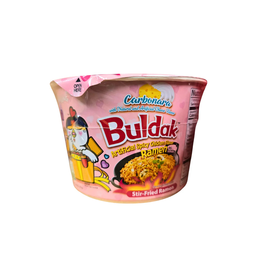 Buldak Carbonara Stir-Fried Ramen Spicy Chicken Flavor