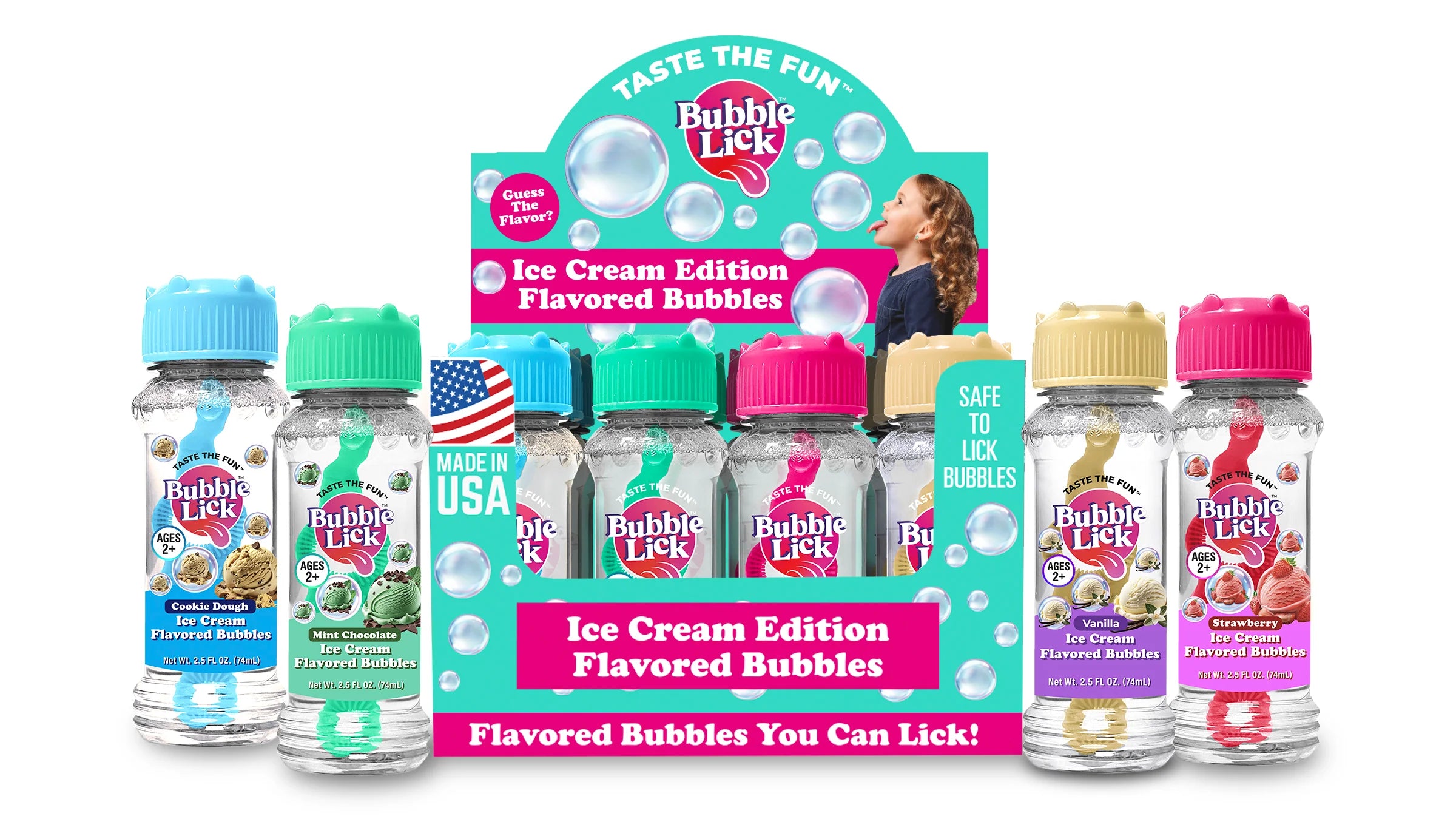 Ice Cream Flavored Bubble Lick - Mint Chocolate