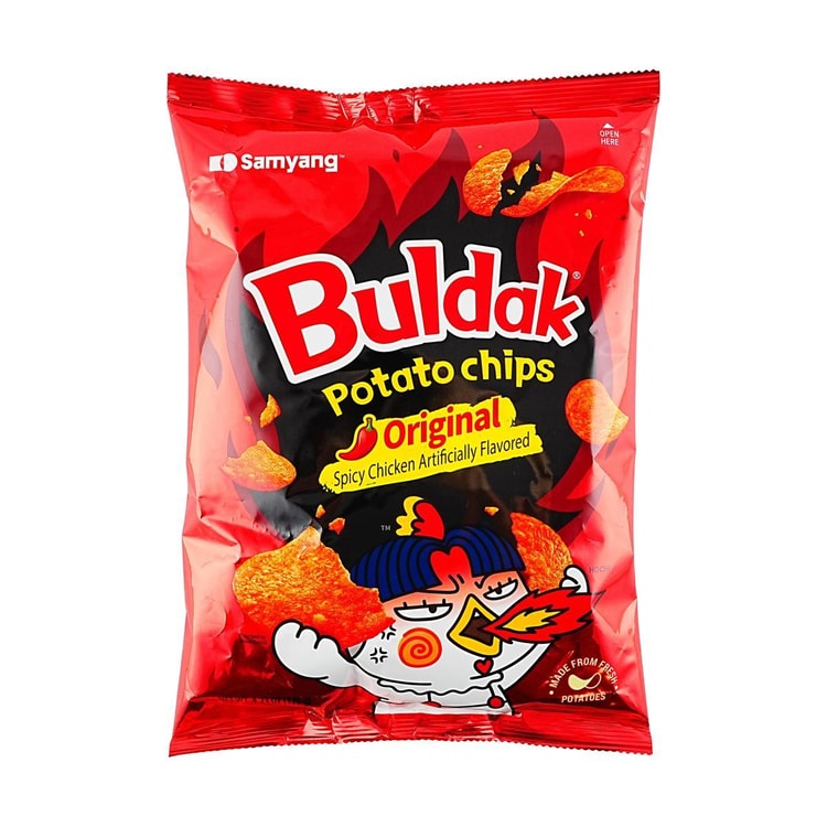 Buldak Artificial Spicy Chicken Flavor Potato Chips
