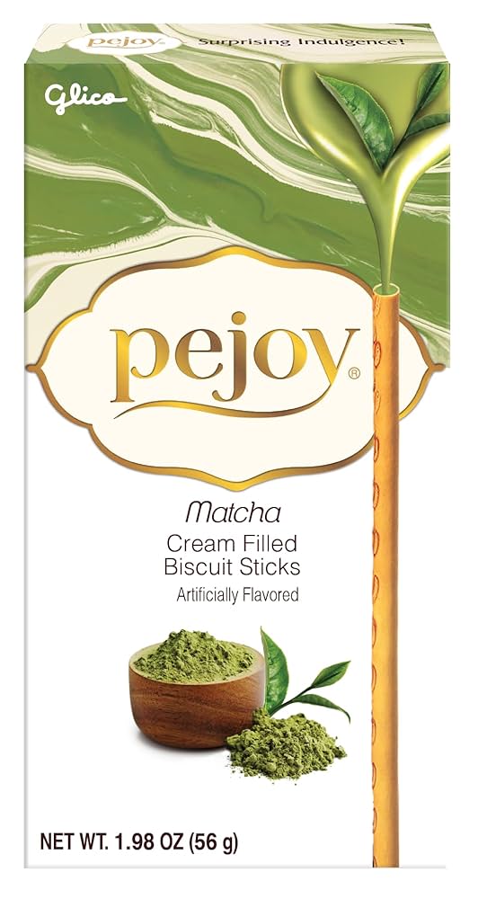 Glico Pejoy Matcha Cream Filled Cookie Sticks