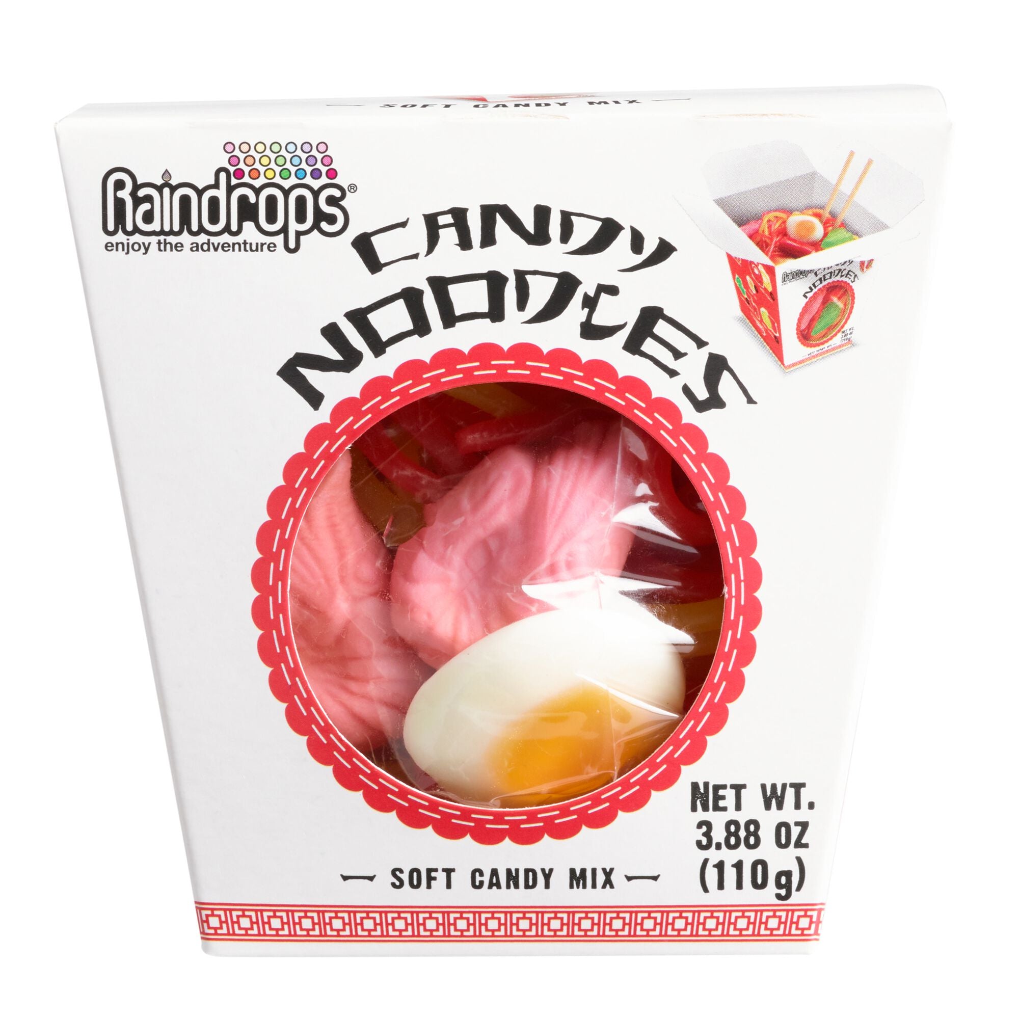 raindrops Gummy in display Mini Noodles