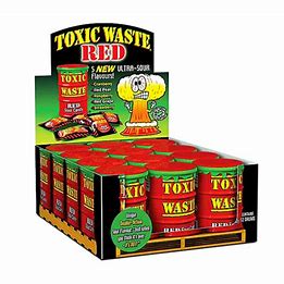 Toxic Waste Red Sour Candy
