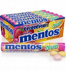 Mentos Chewy Fruit Candy Roll 37G