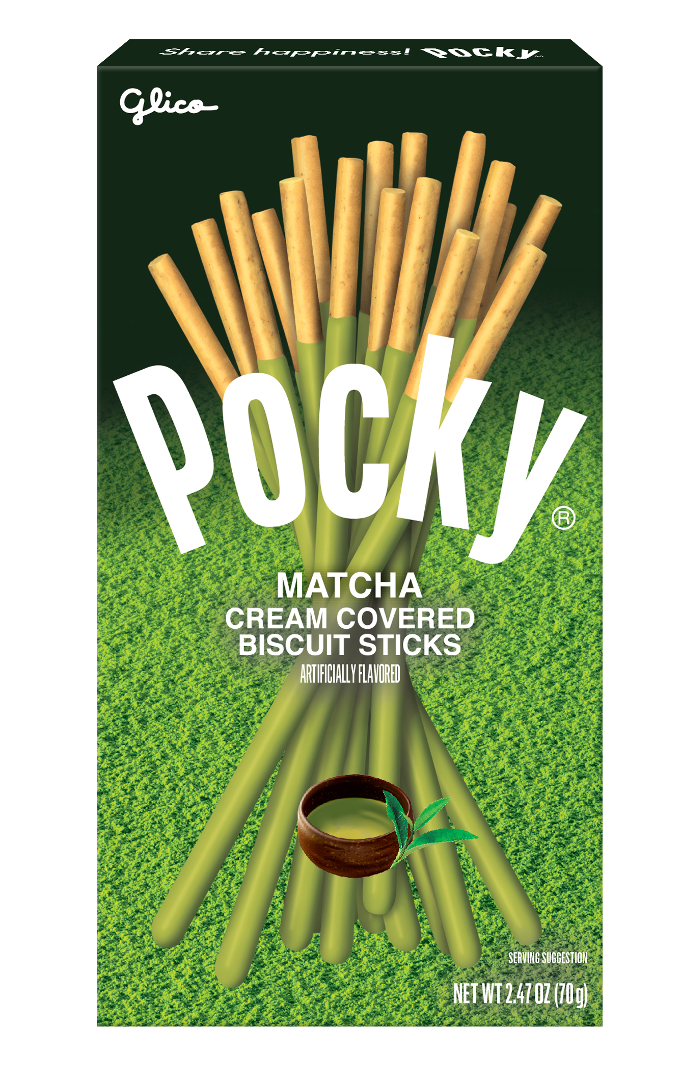 Glico Matcha Pocky Cookie Sticks