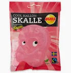 Bubs Godis Raspberry Foam Skulls- Sweden