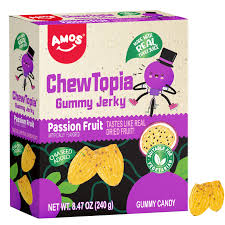 Amos passionfruit Gummy Jerky ChewTopia