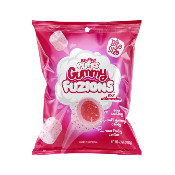 Stuffed Puffs Gummy Fuzions Sour Watermelon