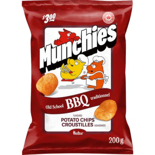 Munchies BBQ flavored potato chips Hostess