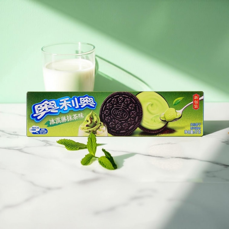 Oreo Ice cream cookies Matcha flavored