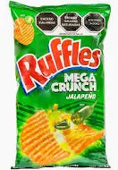 Sabritas Ruffles Mega Crunch Jalapeno (Mexico) 12ct 185g