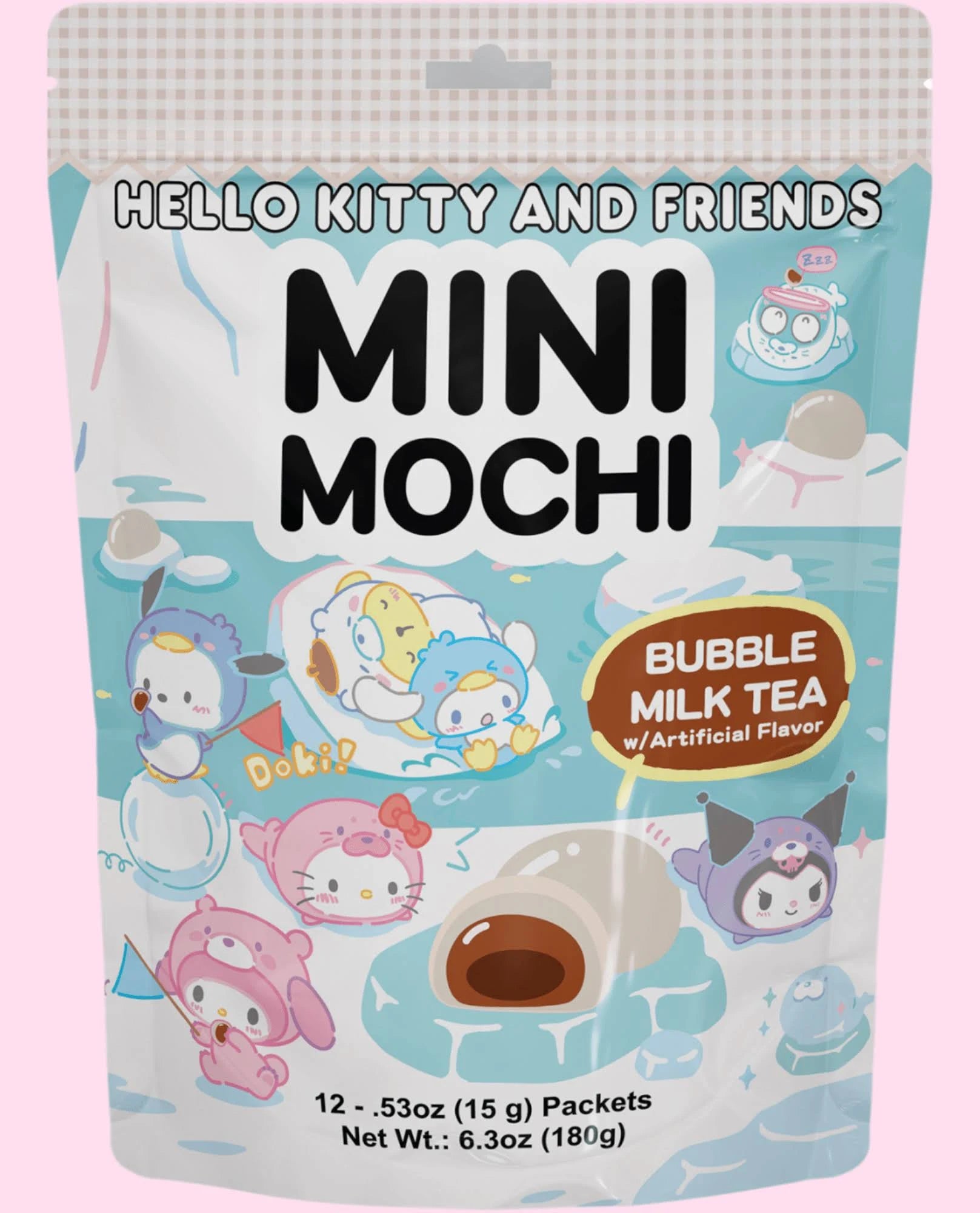 Sanrio Hello Kitty and Friends Mini Mochi Bubble Milk Tea 6.3 oz