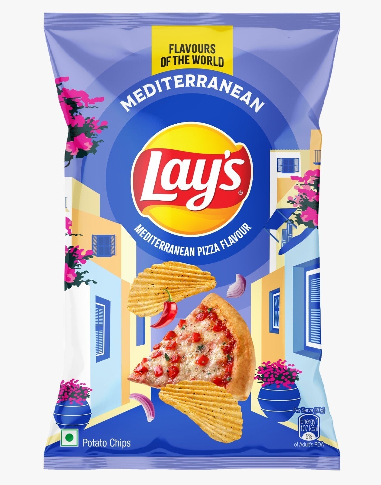 Lays Mediterranean Pizza Flavour