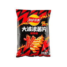 Lays Spicy Strip Wavy Potato Chips