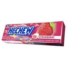 HI-CHEW STICK CHEWY FRUIT CANDY - STRAWBERRY - JAPAN