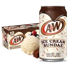A&W Ice Cream Sundae Soda