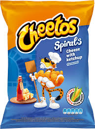 Cheetos Spirals Cheese With Ketchup Flavored- Poland