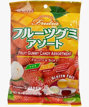 KASUGAI GUMMY CANDY  FRUIT ASSORTED - JAPAN