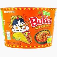 Taco Buldak Spicy Ramen Noodles, Spicy Chicken Artificial Flavour